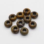 8x14 MM Roundel Stone Beads Big Hole in 6 MM Price For 10 PCS