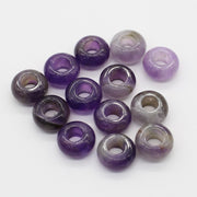 8x14 MM Roundel Stone Beads Big Hole in 6 MM Price For 10 PCS