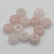 8x14 MM Roundel Stone Beads Big Hole in 6 MM Price For 10 PCS