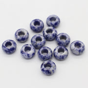 8x14 MM Roundel Stone Beads Big Hole in 6 MM Price For 10 PCS