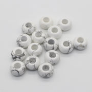 8x14 MM Roundel Stone Beads Big Hole in 6 MM Price For 10 PCS