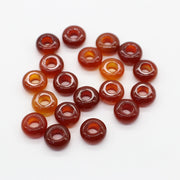 6x12 MM Roundel Stone Beads Big Hole in 5 MM Price For 10 PCS