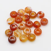 6x12 MM Roundel Stone Beads Big Hole in 5 MM Price For 10 PCS