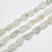 Green Quartz Amethyst Raw Strand Necklace
