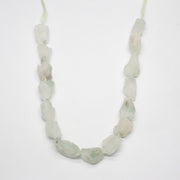 Green Quartz Amethyst Raw Strand Necklace