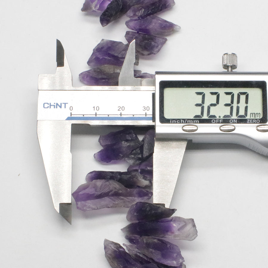 Green Quartz Amethyst Raw Strand Necklace