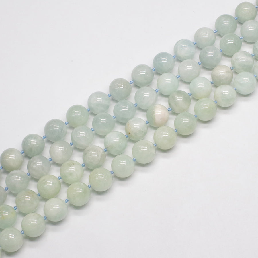 7mm 10mm 15mm Aquamarine Loose Beads Strand