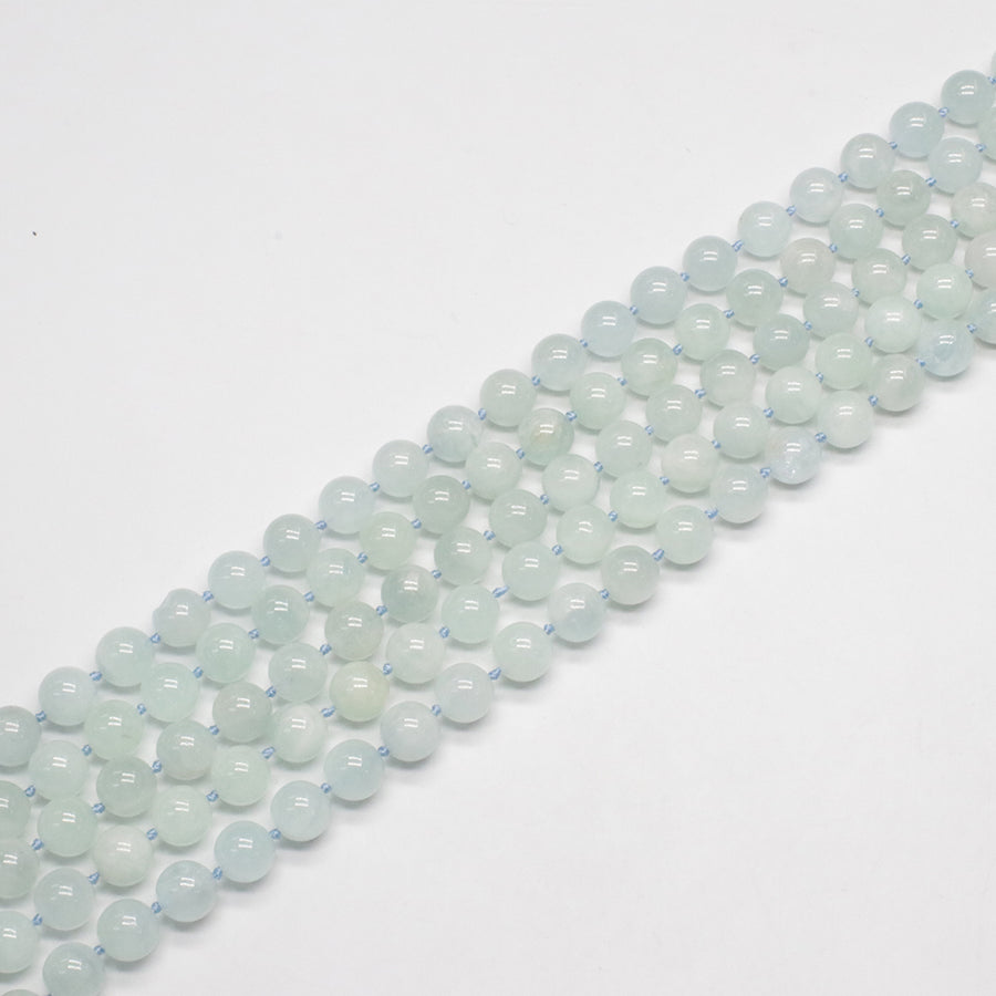 7mm 10mm 15mm Aquamarine Loose Beads Strand