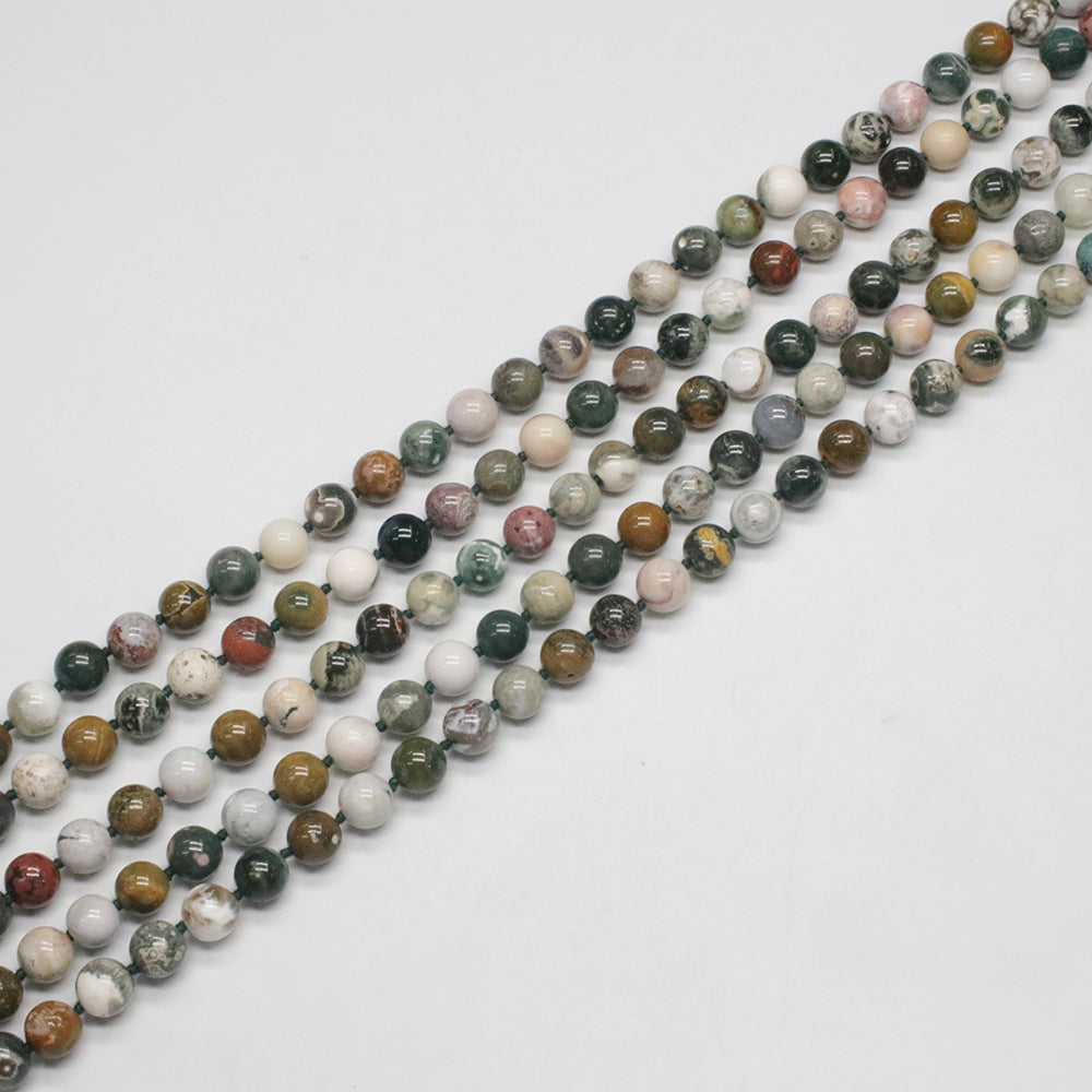 7mm 10mm Ocean Jasper Loose Beads Strand