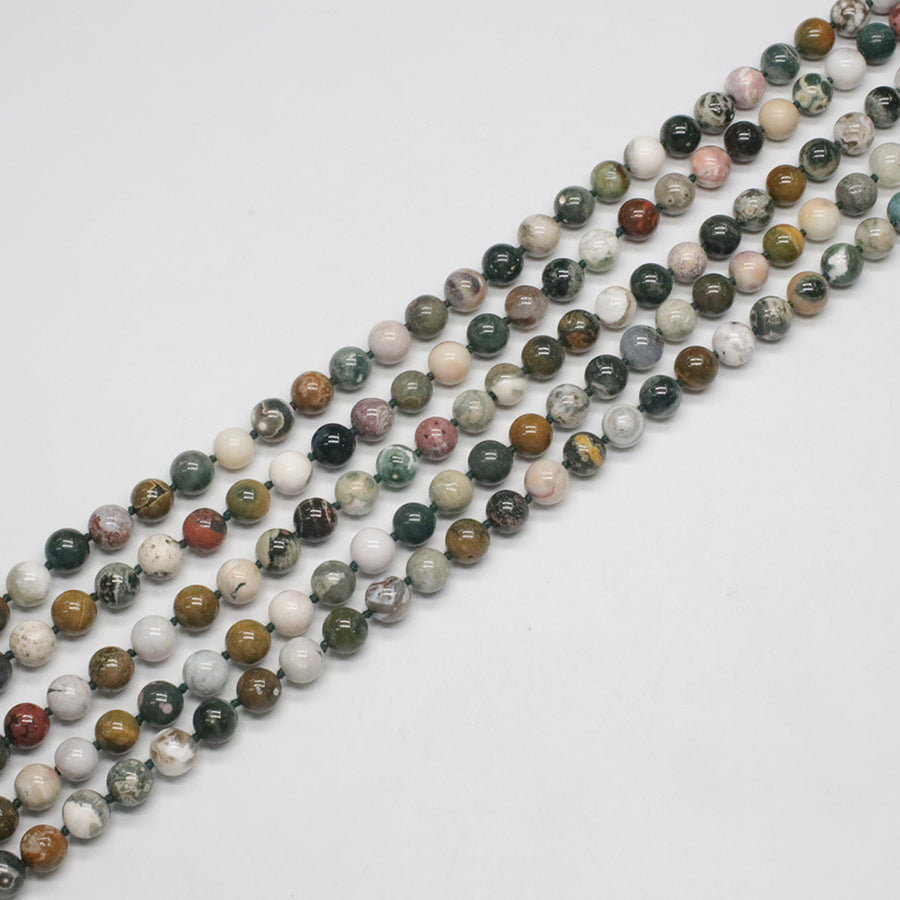 7mm 10mm Ocean Jasper Loose Beads Strand