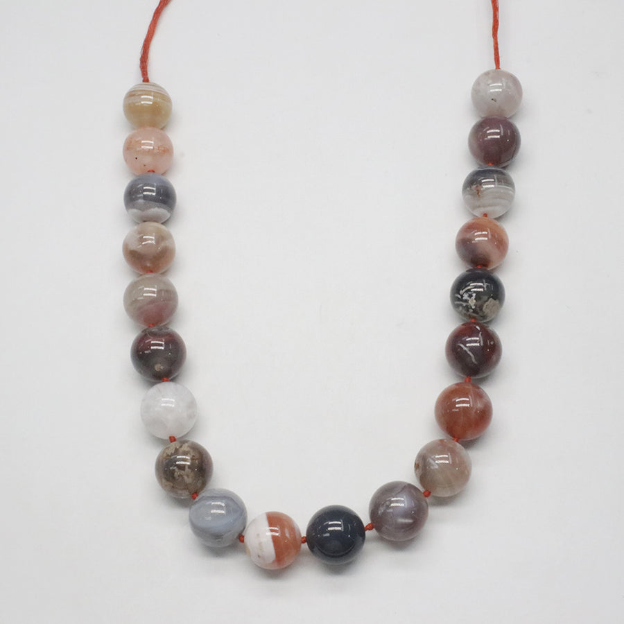 10mm 13mm 18mm Botswana Agate Round Beads Strand
