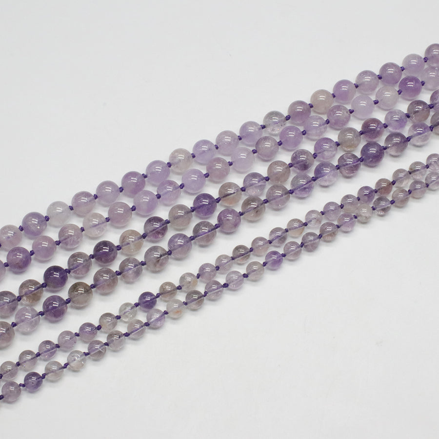 7mm 9mm Ametrine Round Bead Strand