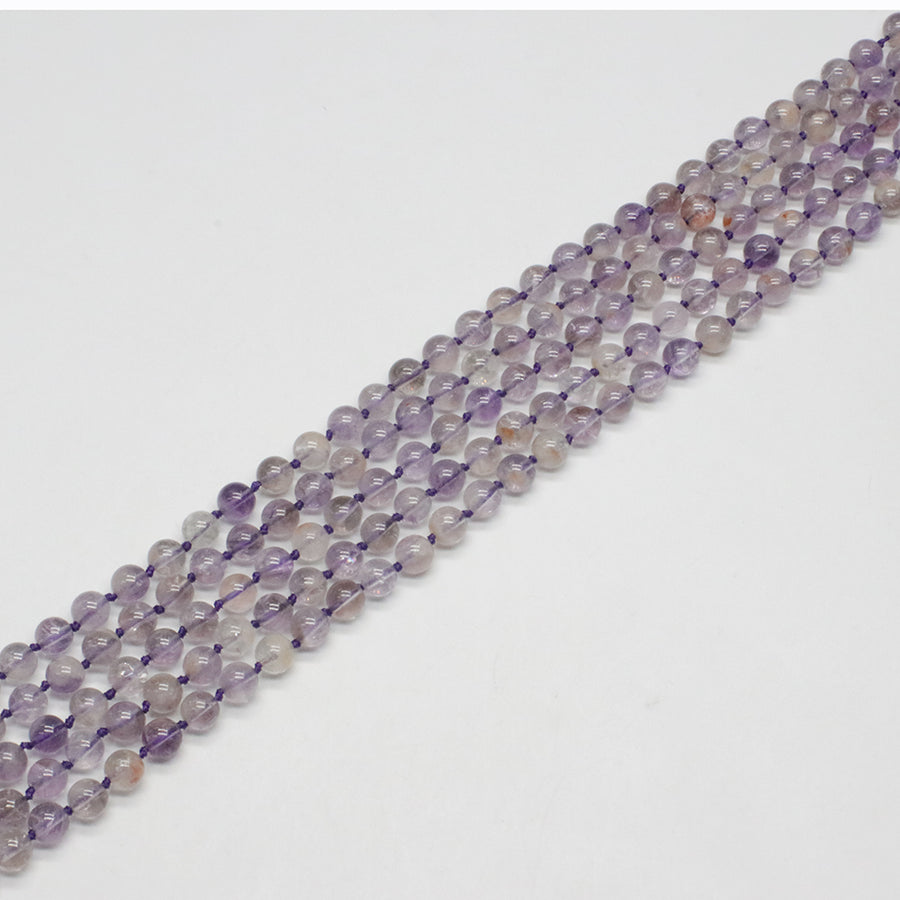 7mm 9mm Ametrine Round Bead Strand