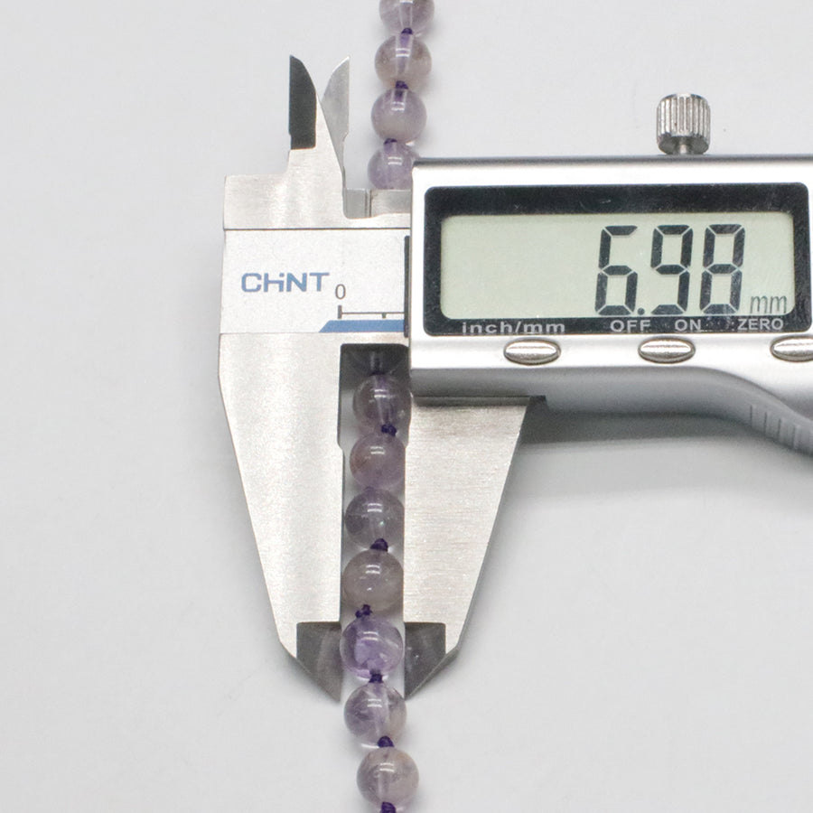 7mm 9mm Ametrine Round Bead Strand