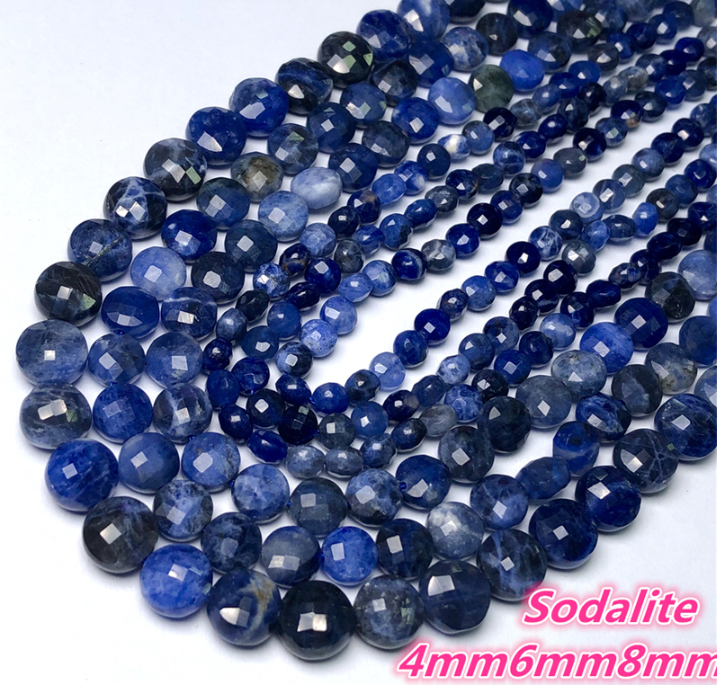 4 MM Natural Stone Faceted Coin Strands Price For 5 Strands