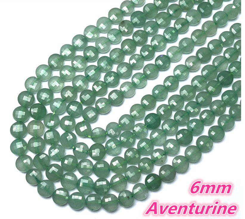 4 MM Natural Stone Faceted Coin Strands Price For 5 Strands