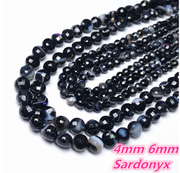 4 MM Natural Stone Faceted Coin Strands Price For 5 Strands