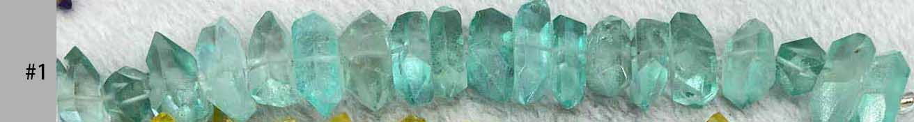 Multi Color Natural Crystal Plated Pendant