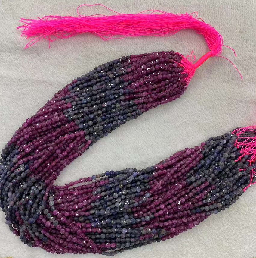 4 MM Natural Stone Faceted Coin Strands Price For 5 Strands