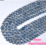 4 MM Natural Stone Faceted Coin Strands Price For 5 Strands