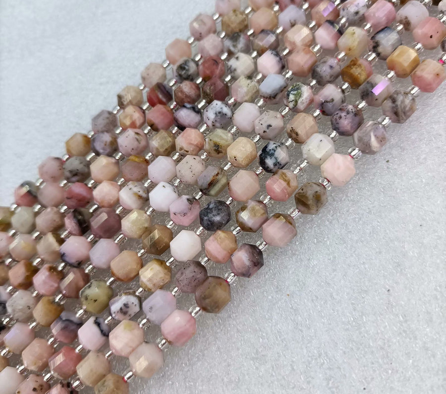 Natural Stone Faceted Satellite Beads Strands Price For 5 Strands