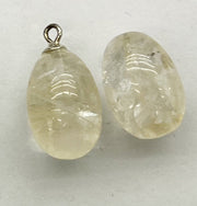 Natural Stone Egg Shape  Pendants