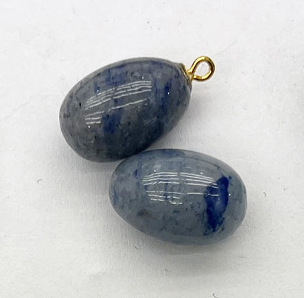Natural Stone Egg Shape  Pendants
