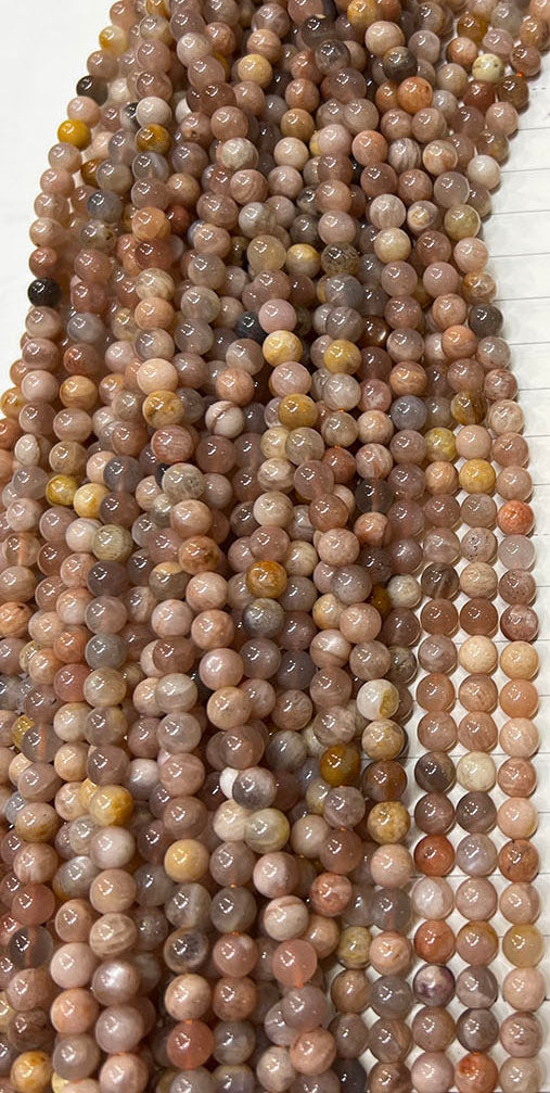Natural Smooth Round Sun Stone Beads Strands Price For 5 Strands