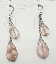 Sterling silver earring with natural stone