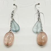 Sterling silver earring with natural stone