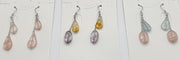 Sterling silver earring with natural stone