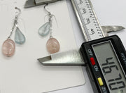 Sterling silver earring with natural stone