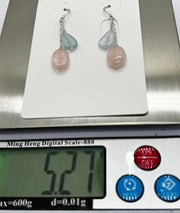 Sterling silver earring with natural stone