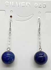 Sterling silver earring with natural stone