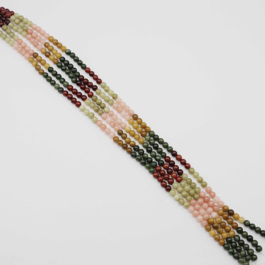 Regular Gemstone 6mm 8mm 10mm HeTian Jade Beads Jewelry Design Fitting Accessories Price For 5 Strands