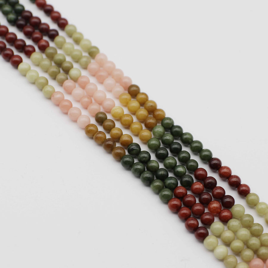 Regular Gemstone 6mm 8mm 10mm HeTian Jade Beads Jewelry Design Fitting Accessories Price For 5 Strands
