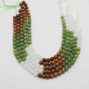 Regular Gemstone 6mm 8mm 10mm HeTian Jade Beads Jewelry Design Fitting Accessories Price For 5 Strands