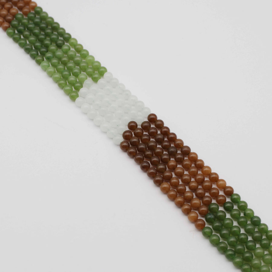 Regular Gemstone 6mm 8mm 10mm HeTian Jade Beads Jewelry Design Fitting Accessories Price For 5 Strands