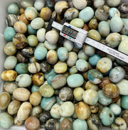 Pedra bruta de paralelepípedo de Amazonita para decoração de tanque de peixes de massagem