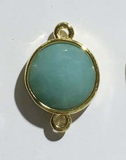 Pendants And Connectors Of Natural Blue Amazonite Price For 10 PCS