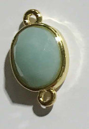 Pendants And Connectors Of Natural Blue Amazonite Price For 10 PCS