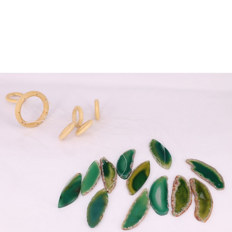 Äolische Glocke Five Circle Style Türklingel Bunte Achatglocke Hausdekoration