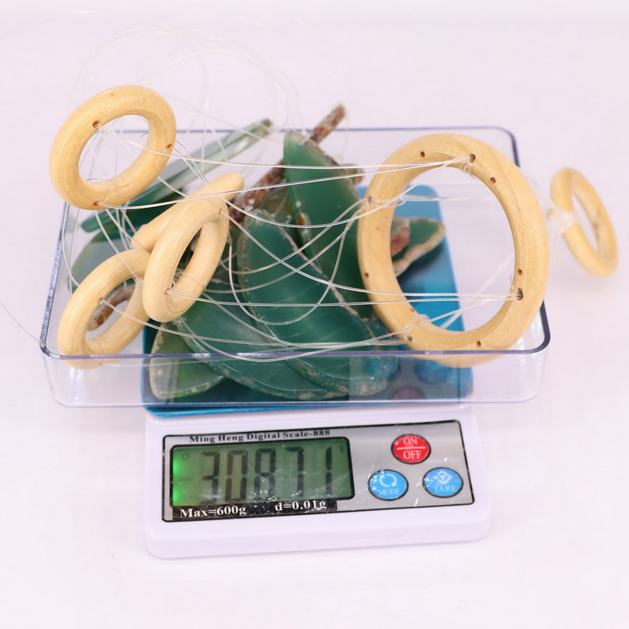 Äolische Glocke Five Circle Style Türklingel Bunte Achatglocke Hausdekoration