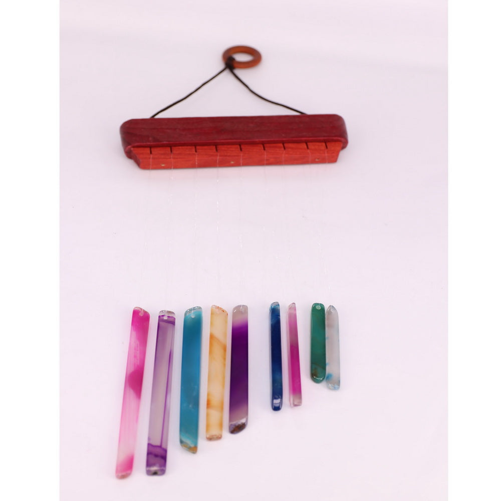 Aeolian Bell Rod-Like Door Bell  Colorful Agate bell House Decoration