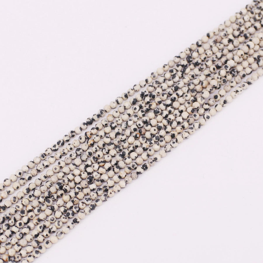 3 MM Round Natural Stone Beads Faceted For Jewelry Design Material Earring Necklace Bracelet Choker Bohemian Style Price For 5 Strands