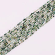 3 MM Round Natural Stone Beads Faceted For Jewelry Design Material Earring Necklace Bracelet Choker Bohemian Style Price For 5 Strands