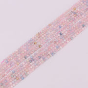 3 MM Round Natural Stone Beads Faceted For Jewelry Design Material Earring Necklace Bracelet Choker Bohemian Style Price For 5 Strands