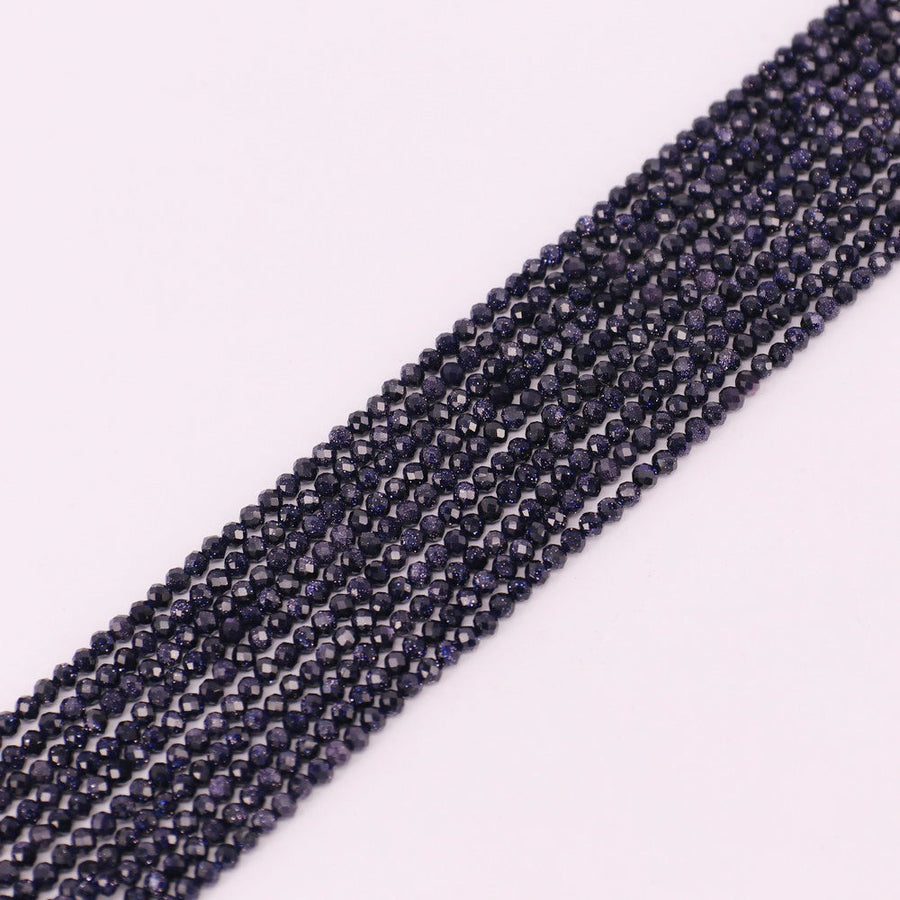 3 MM Round Natural Stone Beads Faceted For Jewelry Design Material Earring Necklace Bracelet Choker Bohemian Style Price For 5 Strands