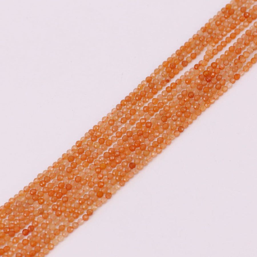 3 MM Round Natural Stone Beads Faceted For Jewelry Design Material Earring Necklace Bracelet Choker Bohemian Style Price For 5 Strands