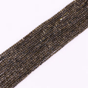 3 MM Round Natural Stone Beads Faceted For Jewelry Design Material Earring Necklace Bracelet Choker Bohemian Style Price For 5 Strands